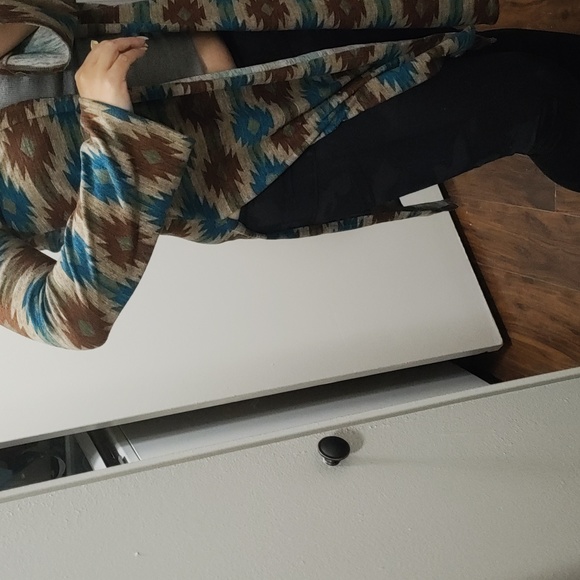 Cardigan Duster with side slits - Picture 2 of 4